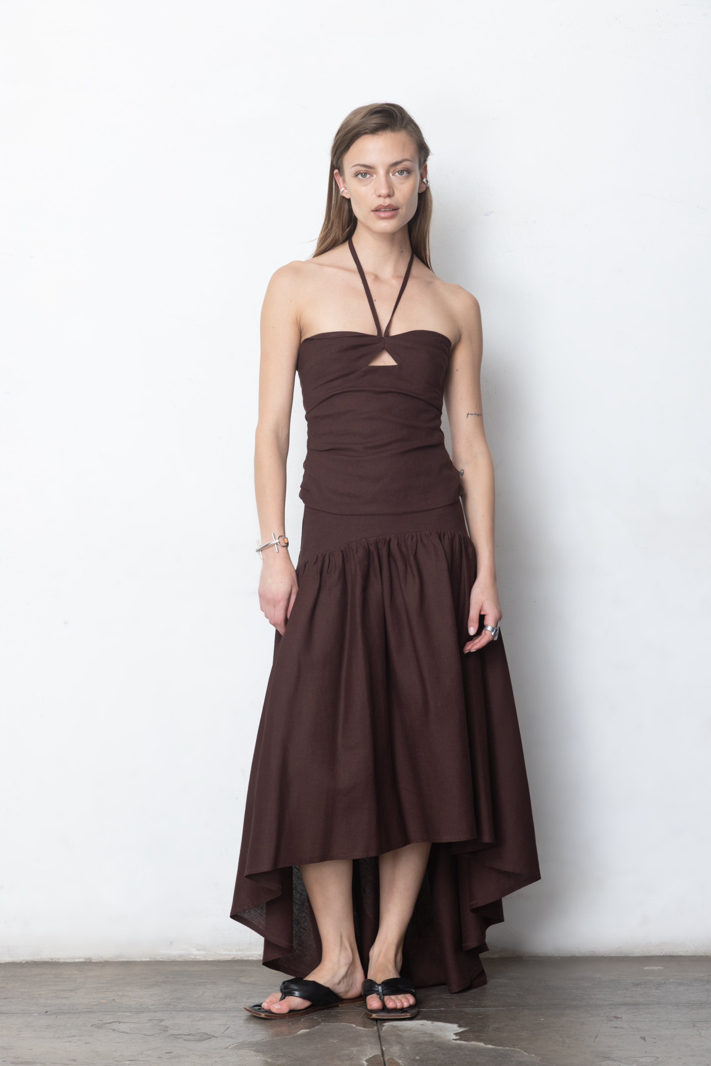 SKIRT 01 CAFÉ MORO