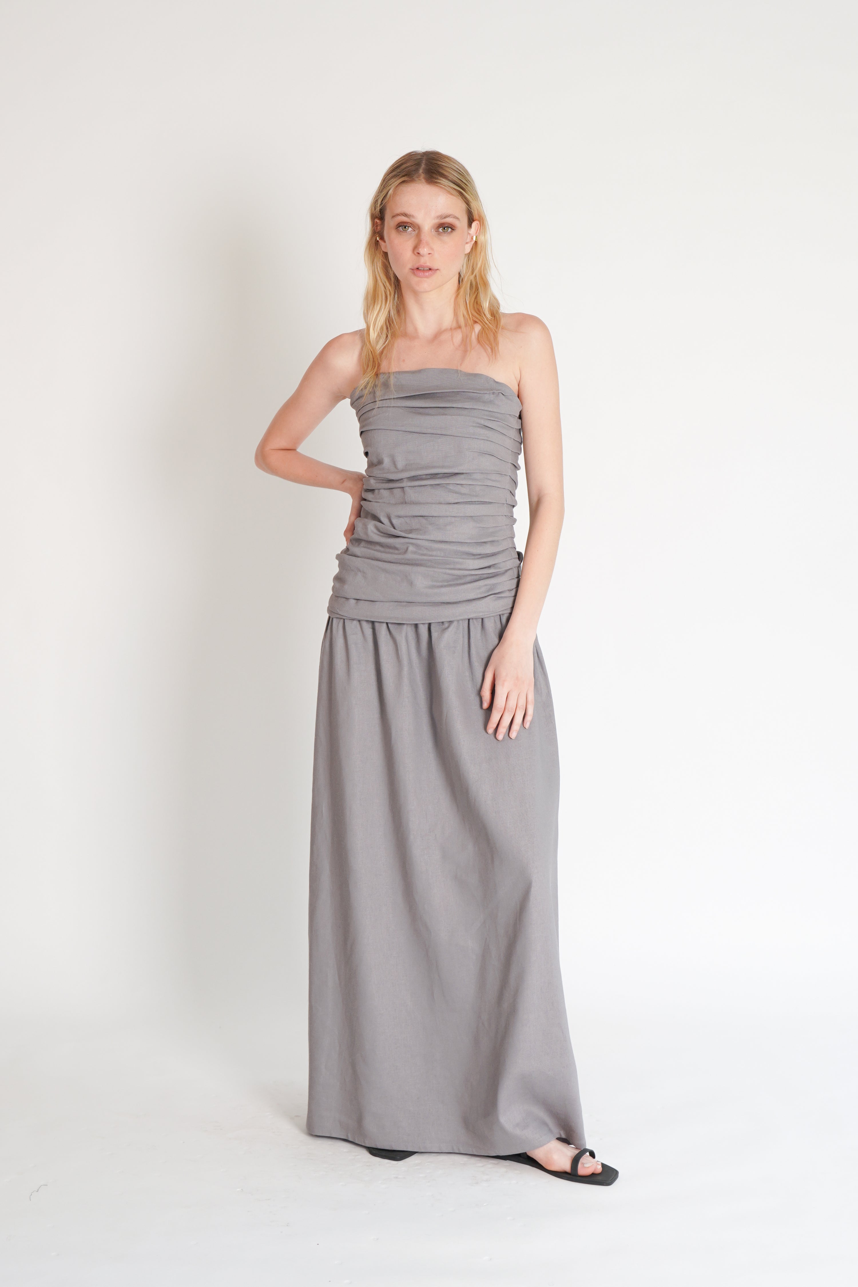 DRESS 012 GRIS MALVA