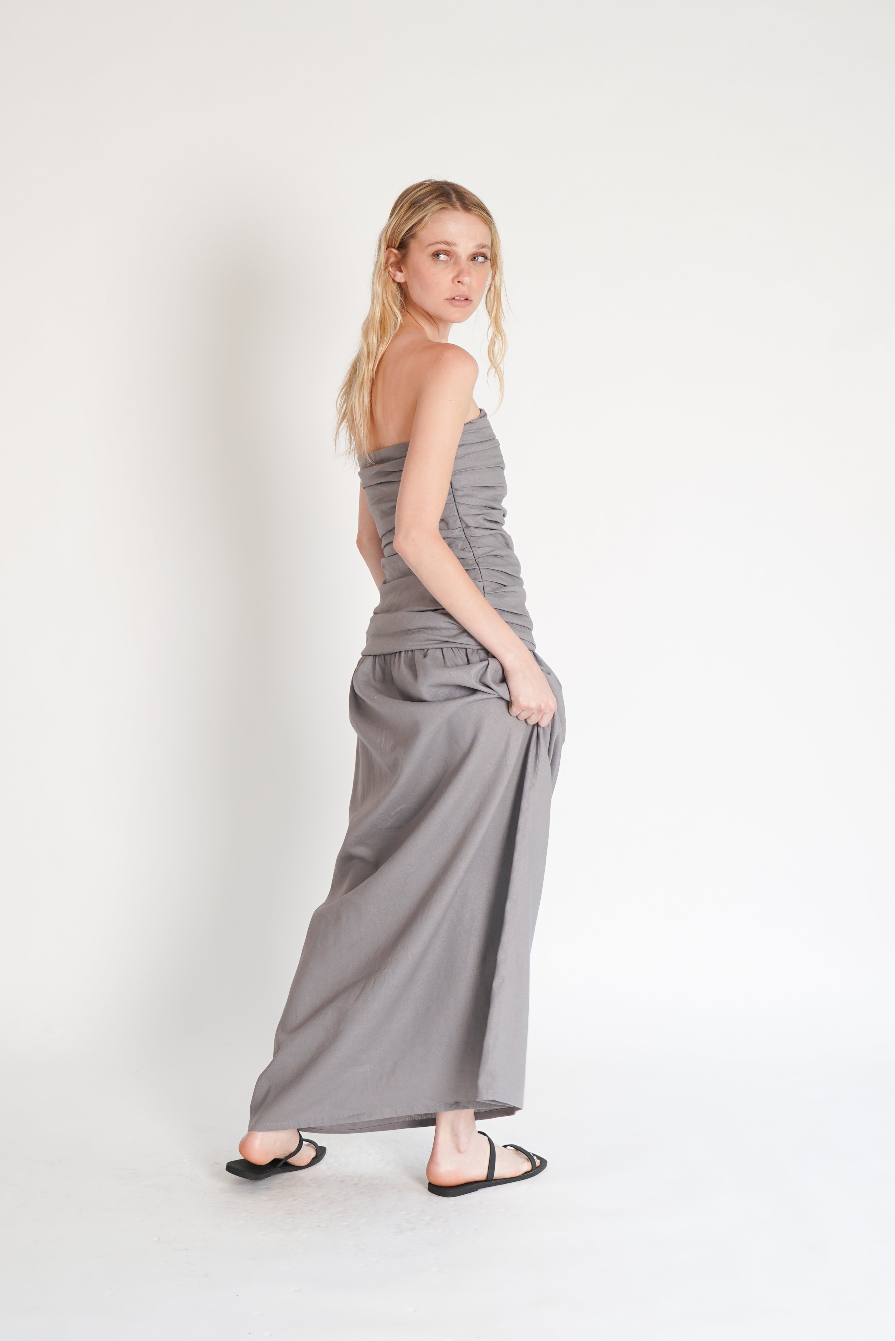 DRESS 012 GRIS MALVA