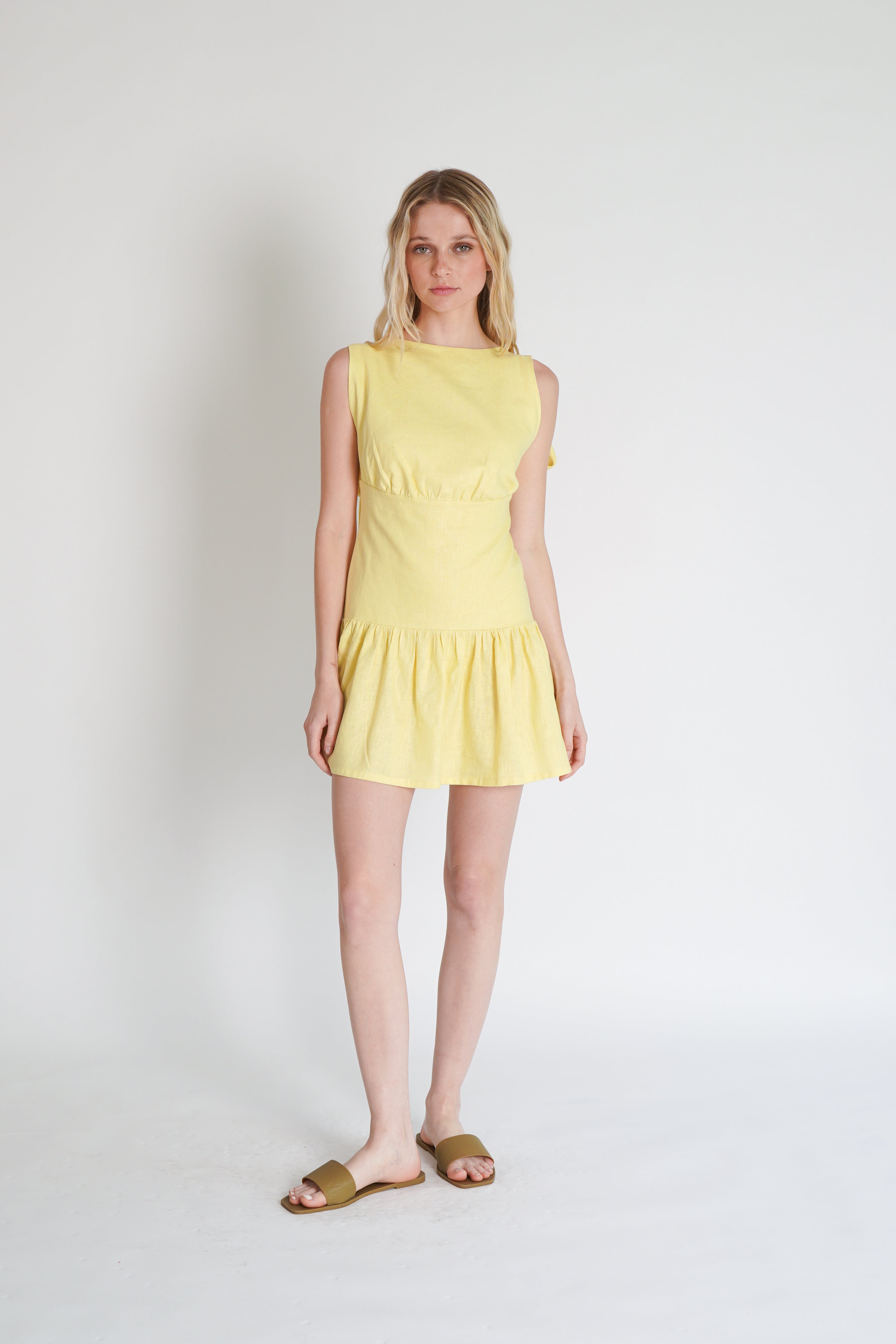 MINI DRESS 019 AMARILLO